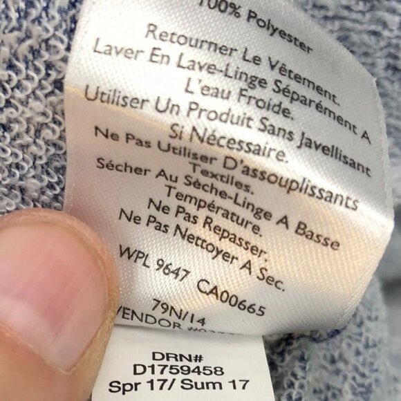 Eddie Bauer Womens Jacket Size 2XL Stand Collar Outdoors Full Zip Blue Cozy - Picture 11 of 15